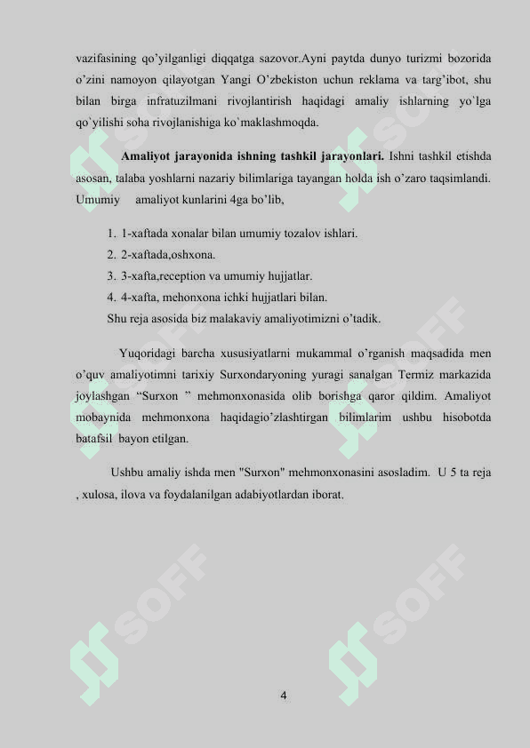 amaliyot hisoboti Surxon mehmonxonasi Termiz shahri 4