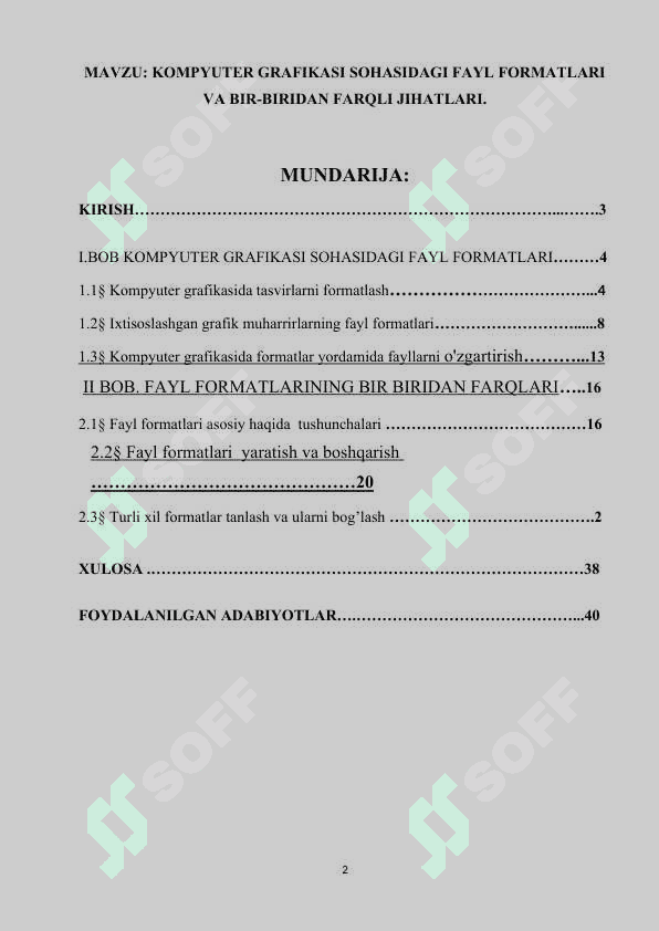 KOMPYUTER GRAFIKASI SOHASIDAGI FAYL FORMATLARI VA BIR-BIRIDAN FARQLI JIHATLARI 2