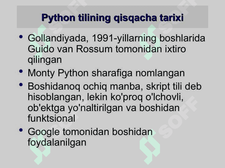 Python dasturlash tili 3