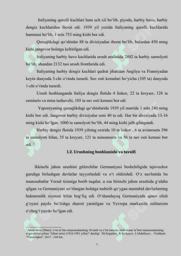 Ikkinchi jahon urushi uning borishi 7
