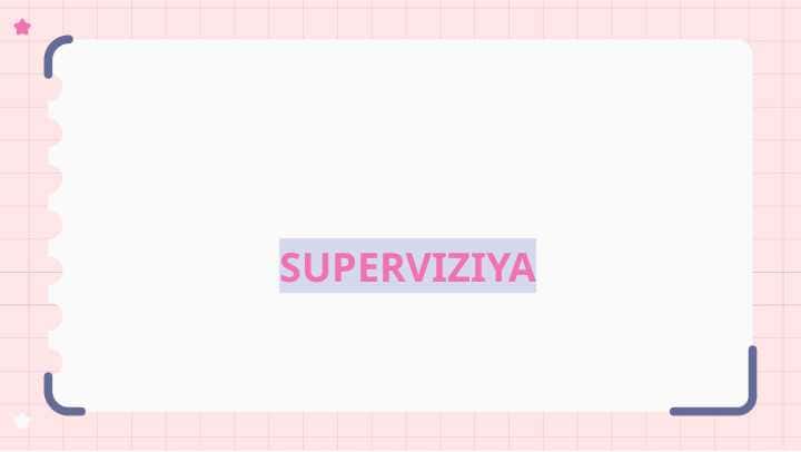 SUPERVIZIYA 1