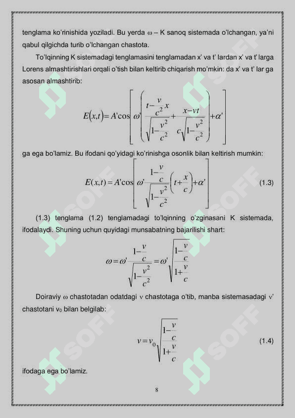 Dopler efekti va uning qoʻllanilishi 8