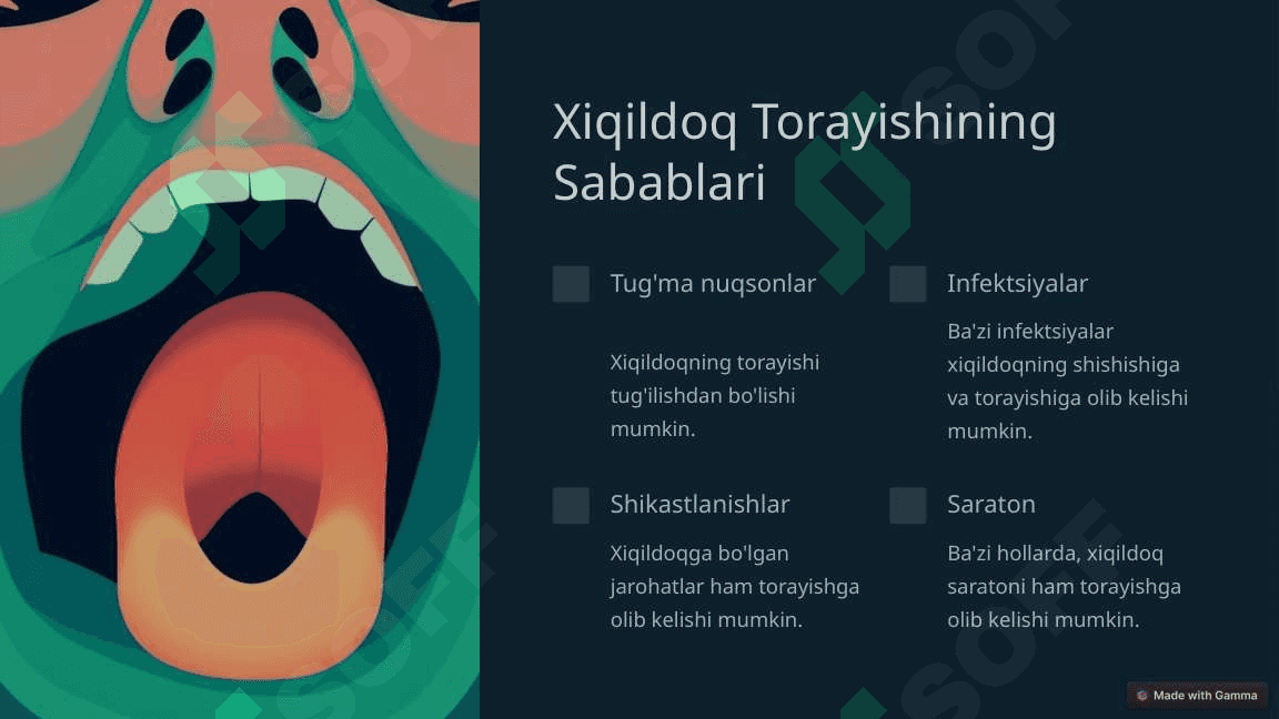 Xiqildoq va Traxeyaning Torayishi 3