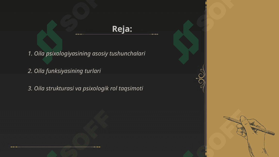 Oila psixologiyasi . Oila funksiyasi 2