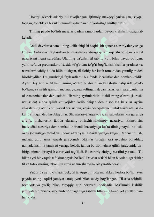 O'ZBEK ADABIY TILINING HOZIRGI RIVOJLANISH TENDENSIYALARI 6