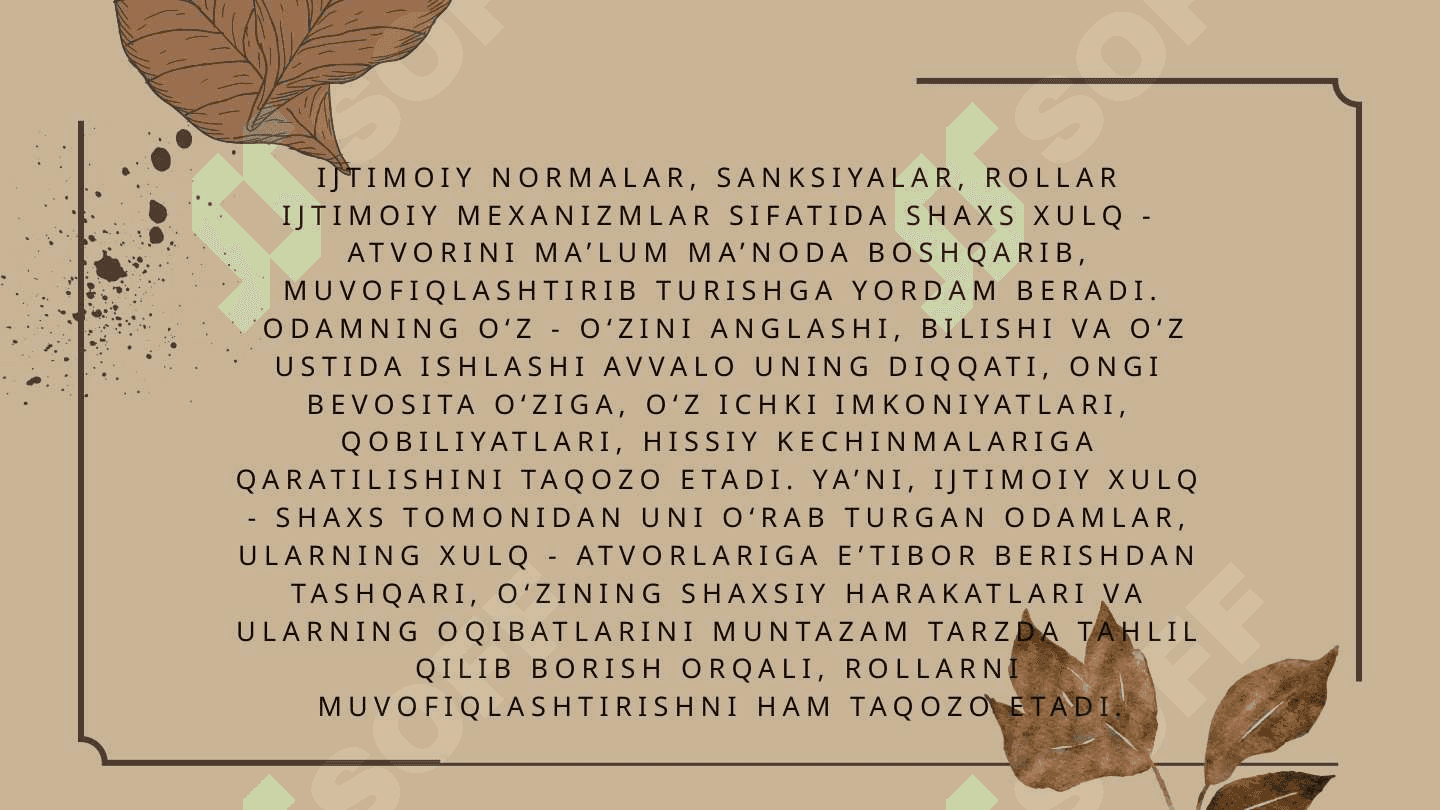 SHAXSGA QO‘YILADIGAN IJTIMOIY TALABLAR 2