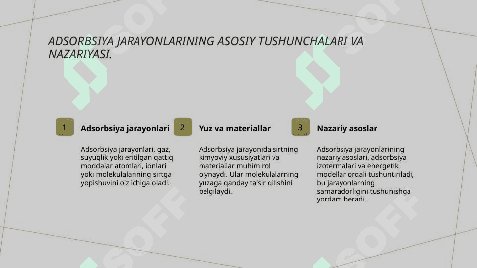Adsorbsiya jarayonlari 3