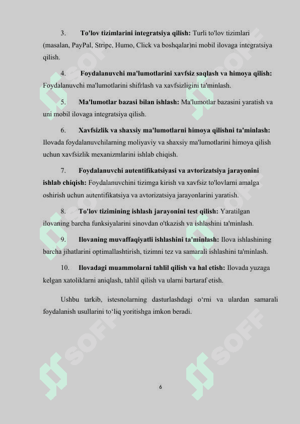 To'lov tizimi mobile ilovasini yaratish bo'yicha 5