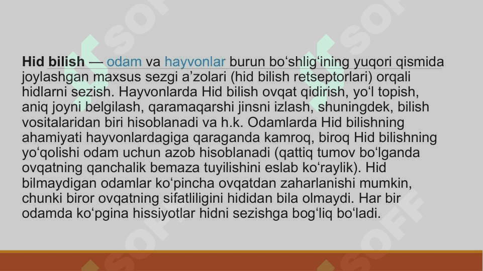 Hid bilish organing tuzulishi va uning regeneratsiya qilish xususiyati 2