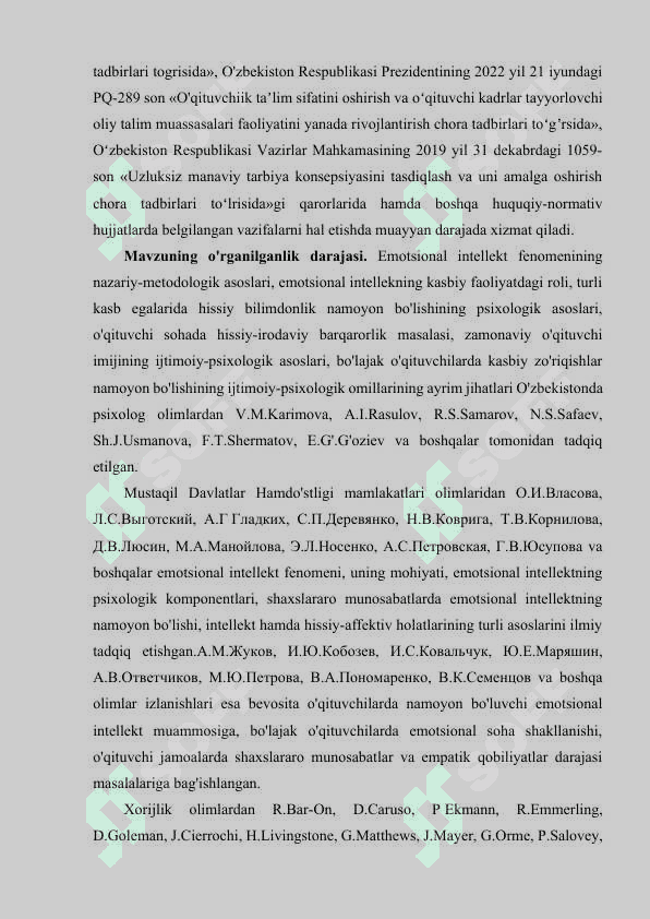 Bo‘lajak o‘qituvchilarda intelektni rivojlantirishning psixologik asoslari. MAGISTRLIK DISSERTATSIYASI 4