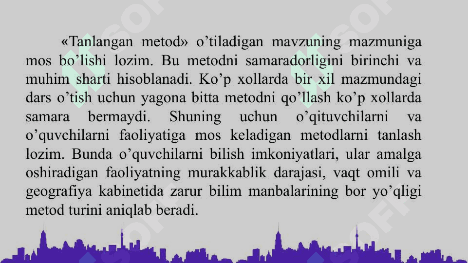GEOGRAFIYA TA’LIMIDA QO‘LLANILADIGAN METODLAR TASNIFI 3