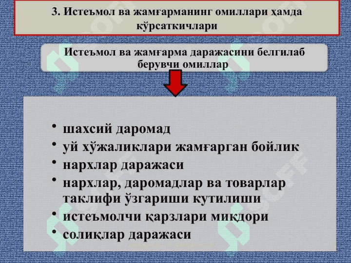 Истеъмол ва жамғарма ва инвестициялар 5