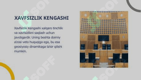 Geosiyosiy muvozanat turg'unligini taminlashda Birlashgan millatlar tashkilotining roli 4
