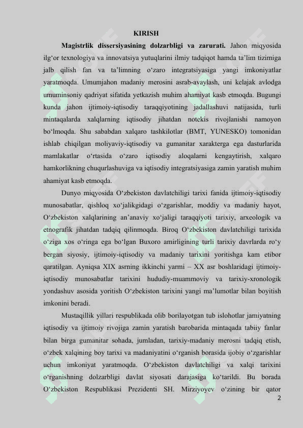 BUXORO AMIRLIGINING JANUBI-SHARQIY HUDUDLARIDA  SAVDO-SOTIQ MUNOSABATLARI 2