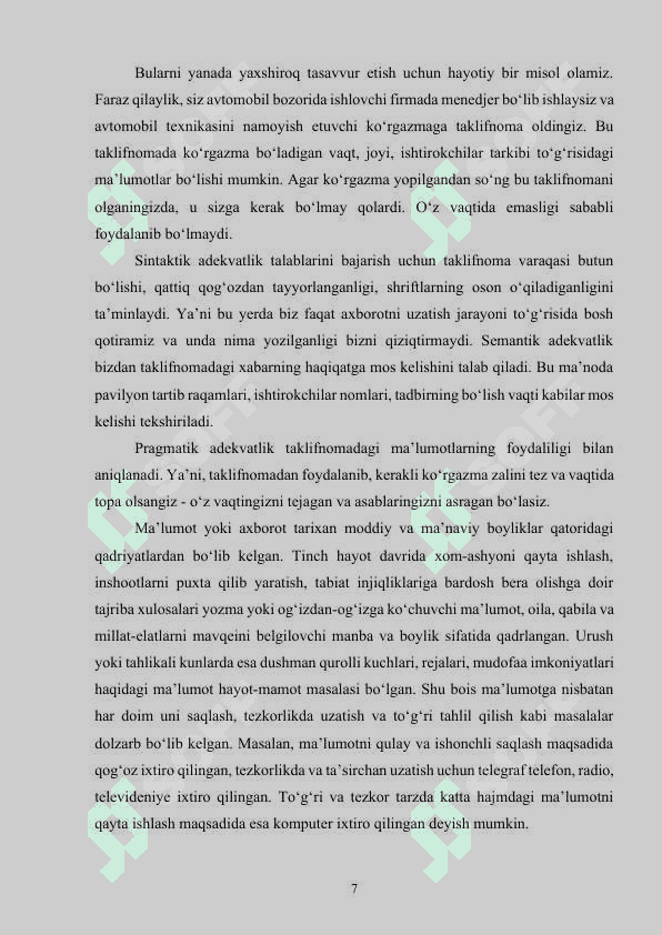 Informatika va axborot texnologiyalari fanini oʻqitishda interfaol metodlardan foydalanish 7
