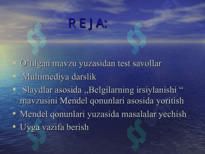 ’Belgilarning irsiylanishi’Belgilarning irsiylanishi 2
