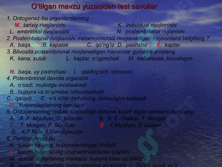 ’Belgilarning irsiylanishi’Belgilarning irsiylanishi 3