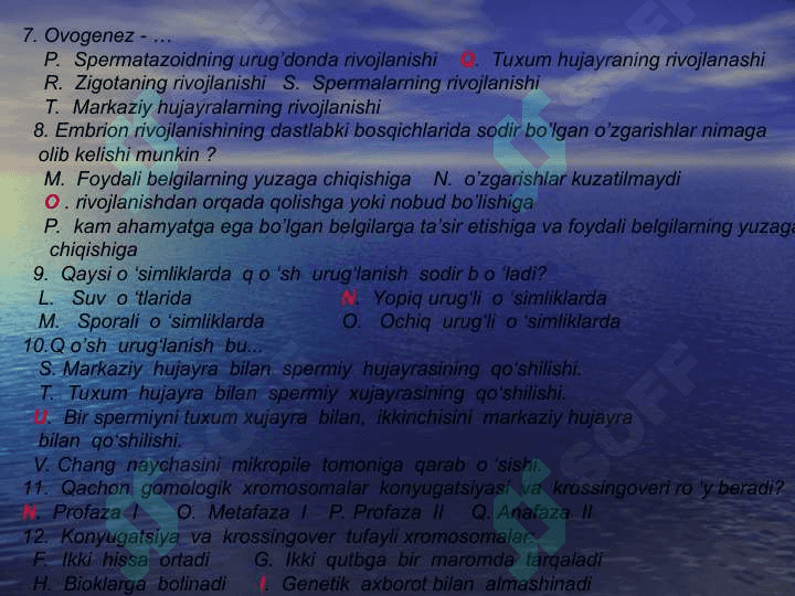 ’Belgilarning irsiylanishi’Belgilarning irsiylanishi 4