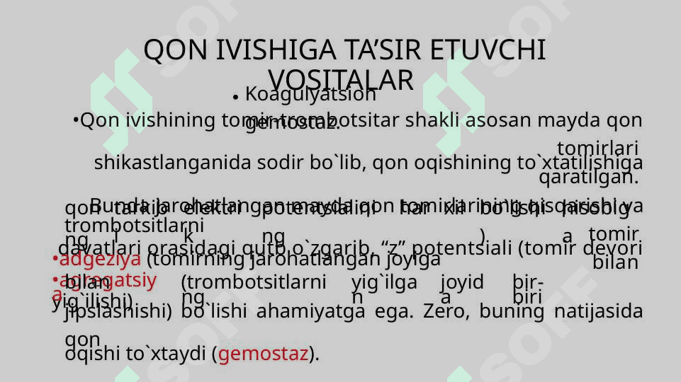 Qon ivishiga tasir etuvchi dori vositalari 4