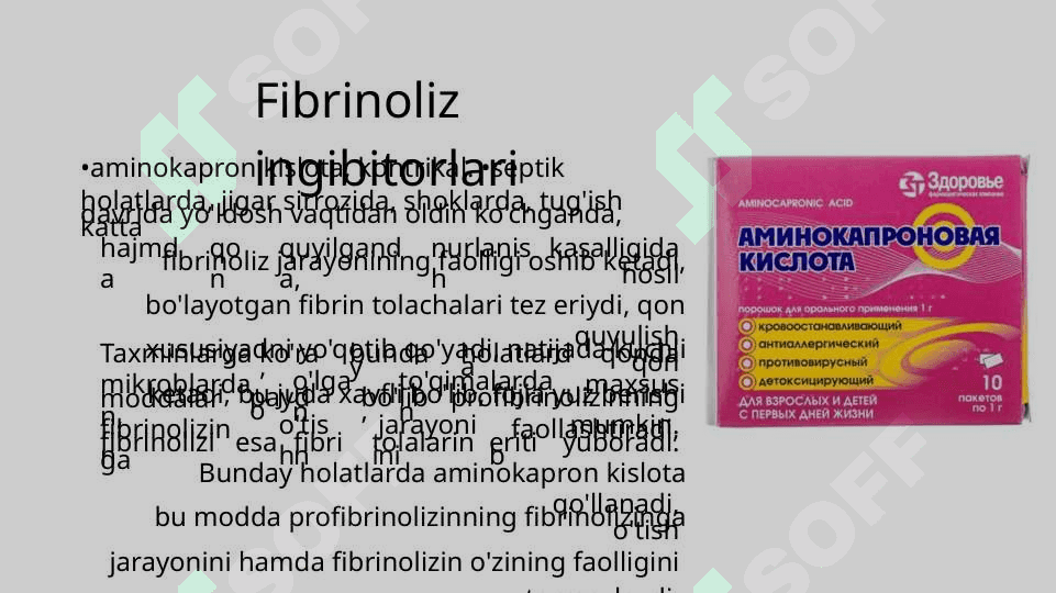 Qon ivishiga tasir etuvchi dori vositalari 8