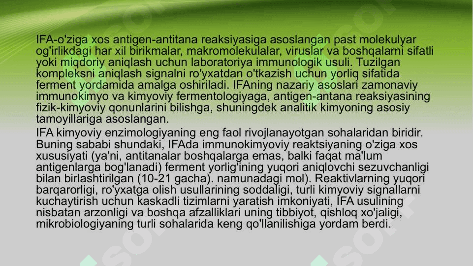 IFA va PCR PZR tahlili va dermatologiyada ahamiyati ppt 2