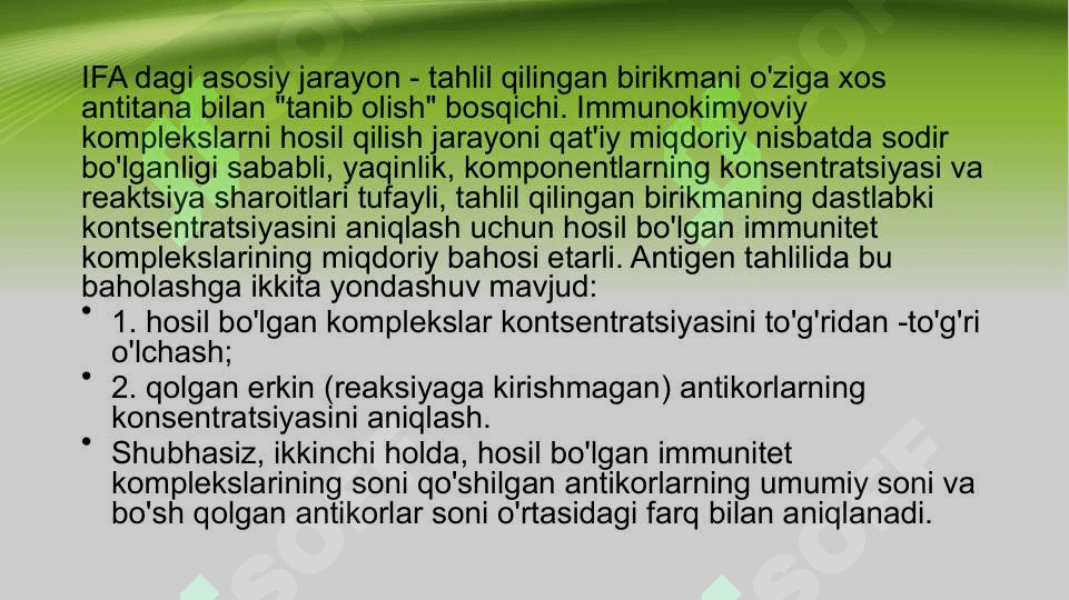 IFA va PCR PZR tahlili va dermatologiyada ahamiyati ppt 4
