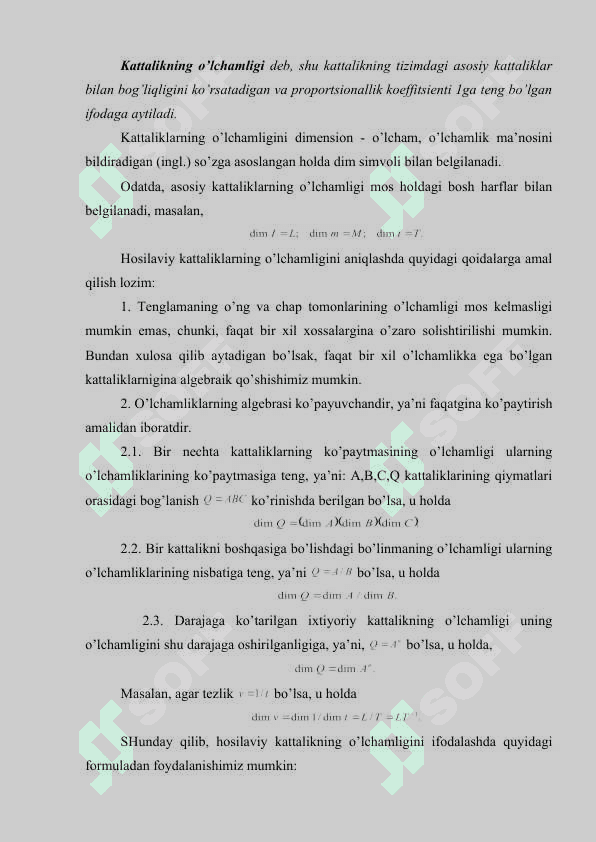 Xatoliklar xaqida umumiy ma'lumotlar . O`lchash xatoliklari va ularning tasnifi klassifikatsiyasi KURS ISHI 5