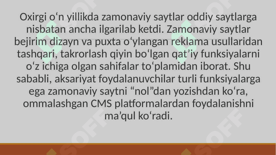 CMS – Kontent boshqaruv tizimlar va ularning ta’lim jarayonidagi o’rni 2