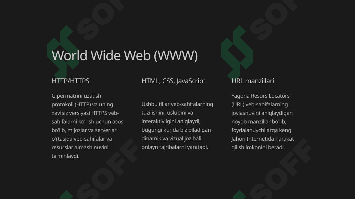 Internet xizmatlari va protokollari 3