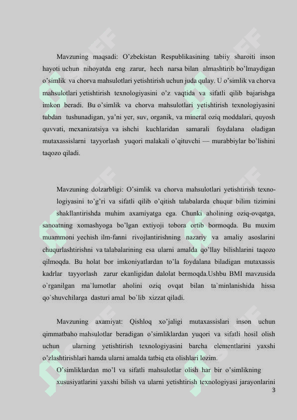 Dukkakli,moyli va efir moyli o`simliklar va ulardan olinadigan maxsulotlarning sifat ekispertizasi 3
