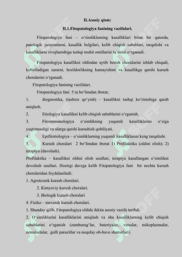 UMUMIY FITOPOTOLOGIYA VA MIKROBIOLOGIYA FANINING RIVOJLANISH TARIXI, MAQSAD VA VAZIFALARI. 4