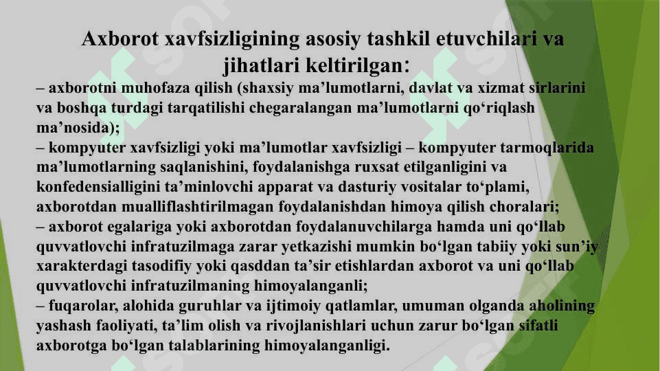 Axborot xavfsizligini ta’minlashning g‘oyaviy-nazariy asoslari 4