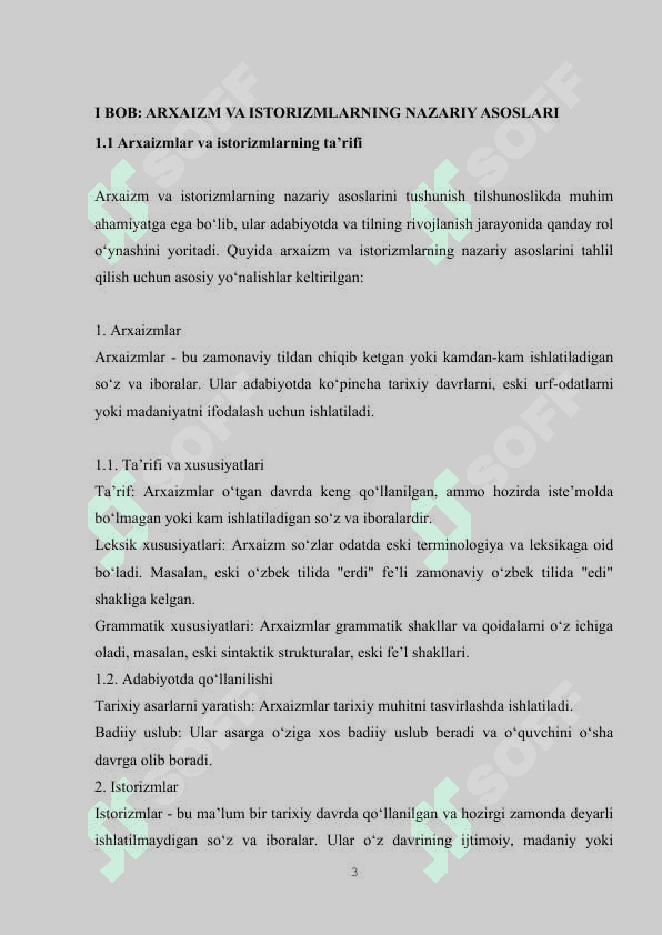 ARXAIZM VA ISTORIZMLARNING LEKSIK-GRAMMATIK XUSUSIYATI (ABDULLA ORIPOVNING “SOHIBQIRON” DRAMASI MISOLIDA) 3
