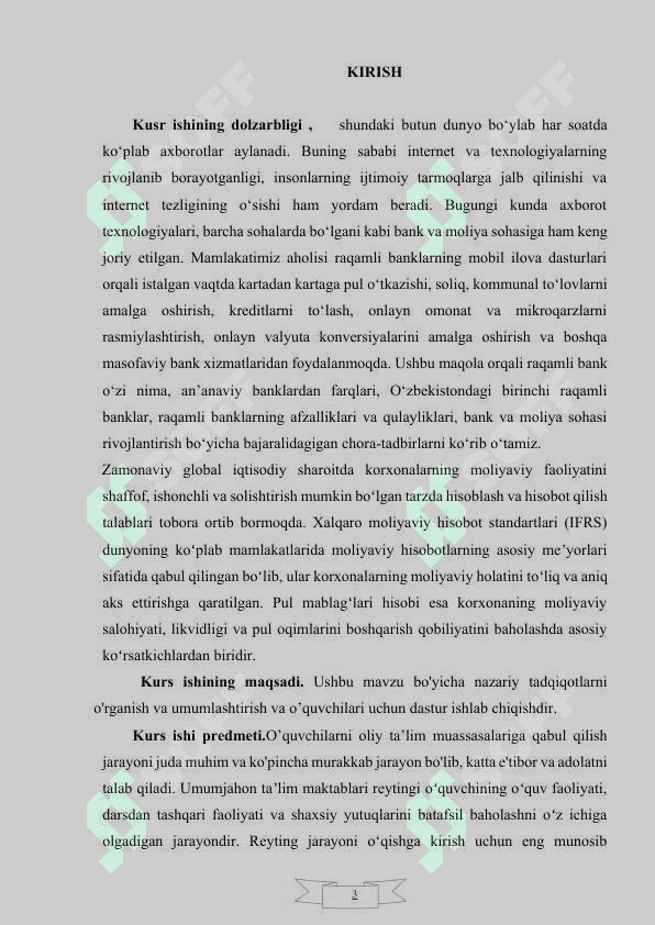 VALYUTA AYIRBOSHLASH SHAXOBCHASINI MONITORING QILISH TIZIMIVALYUTA AYIRBOSHLASH SHAXOBCHASINI MONITORING QILISH TIZIMI 3
