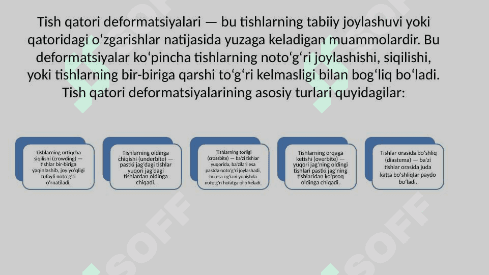 Tish toj qismining to‘liq zararlanishi. Uning etiologiyasi,patogenezi va klinikasi. 3
