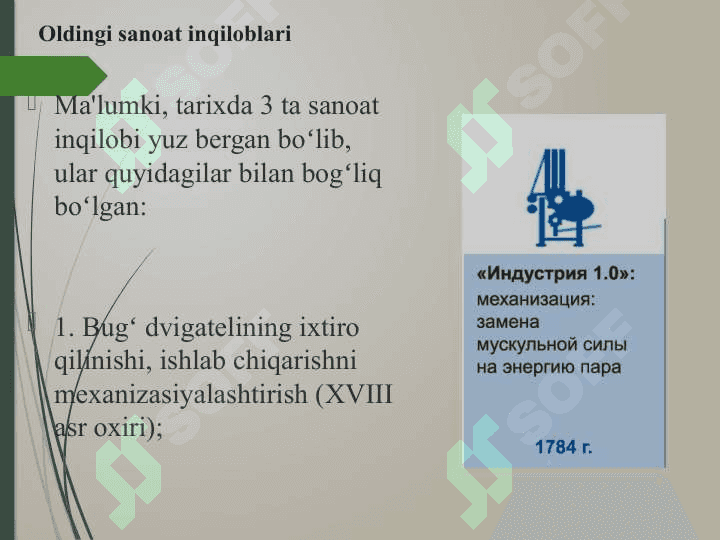 RAQAMLI IQTISODIYOT VA SANOAT 4.0 ni QOʻLLASh ASOSLARI 4