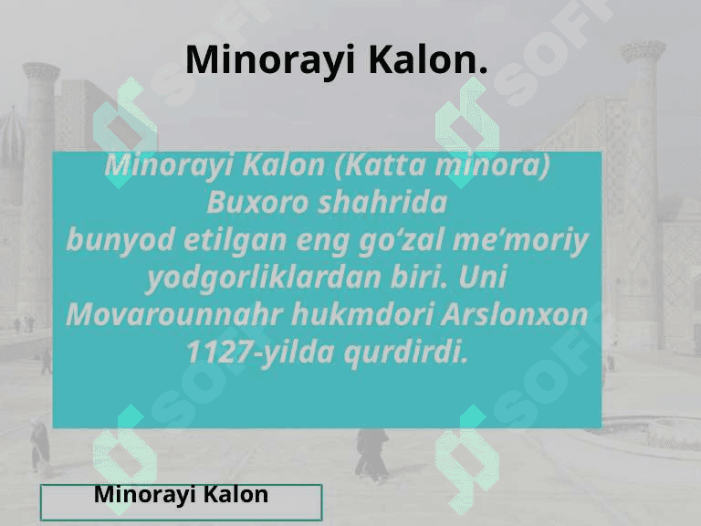 O’zbekistonning tarixiy-me’moriy yodgorliklari 3