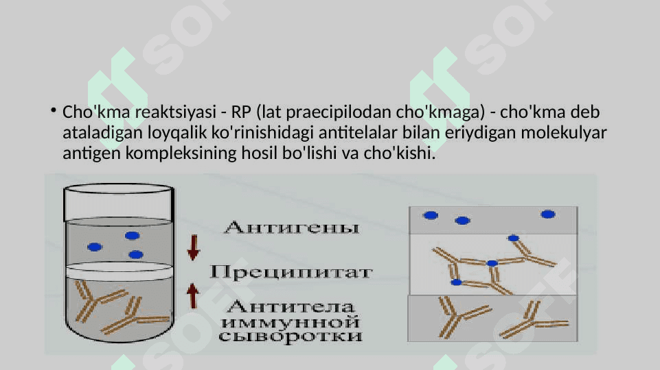 Pretsipitatsion va usul immunodiffuzion usullar yordamida antigen yoki antitana reaksiyasi bilan tanishish 7