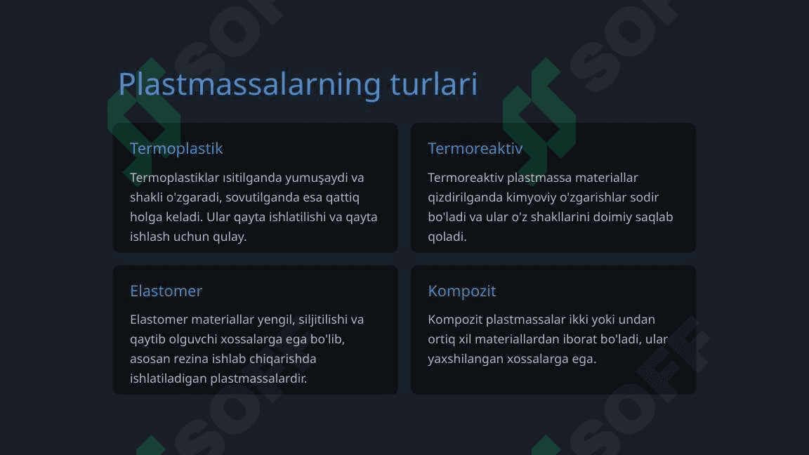Plastmassalar kimyosi. Kolloid kimyo 3