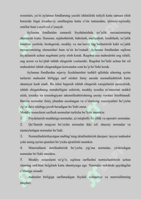 Sanoat korxonalari ishlab chiqarishida aylanma mabla’lardan samarali foydalanish yo’nalishlari. 4