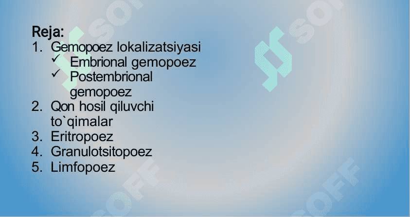 Qon yaratilishi 2