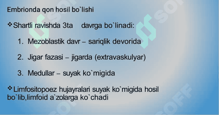Qon yaratilishi 5