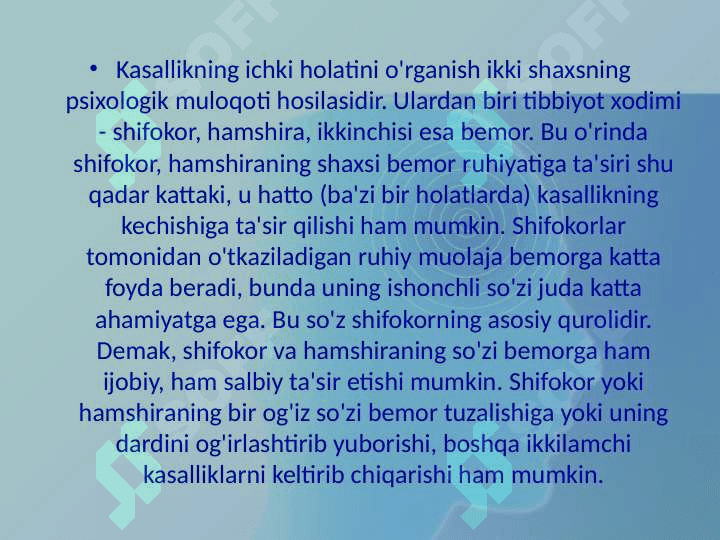 Hozirgi zamon tibbiyotida yatrogeniya muommolari 5