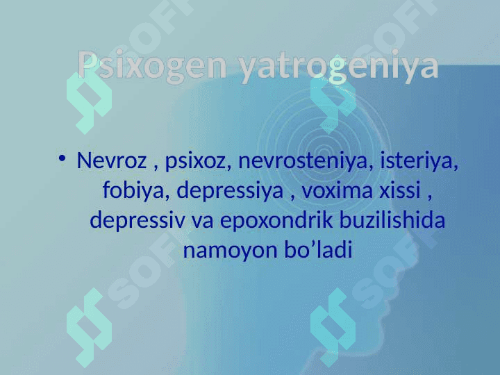 Hozirgi zamon tibbiyotida yatrogeniya muommolari 8