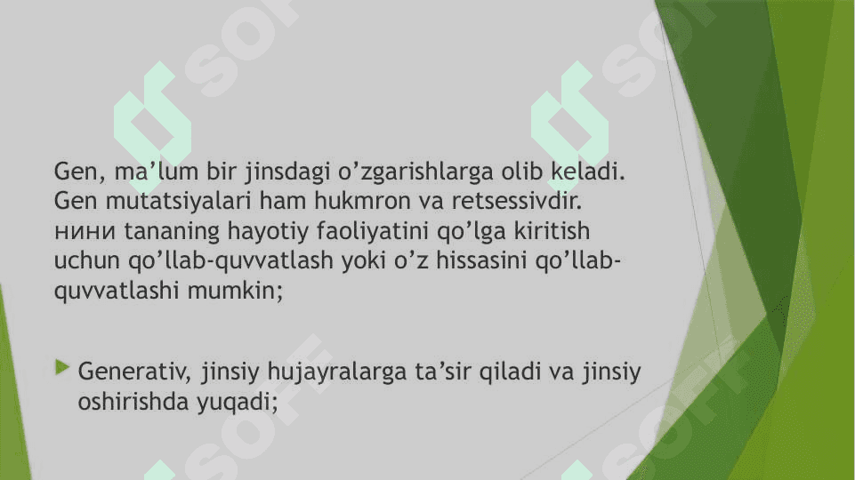 O'zgaruvchanlik va uning turlari. Mutatsiya turlari 5