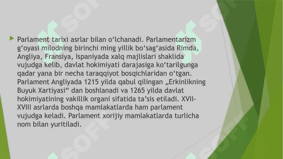 Oʻzbekistonda hokimiyatning boʻlinish tamoyili va konseptual asoslari 6