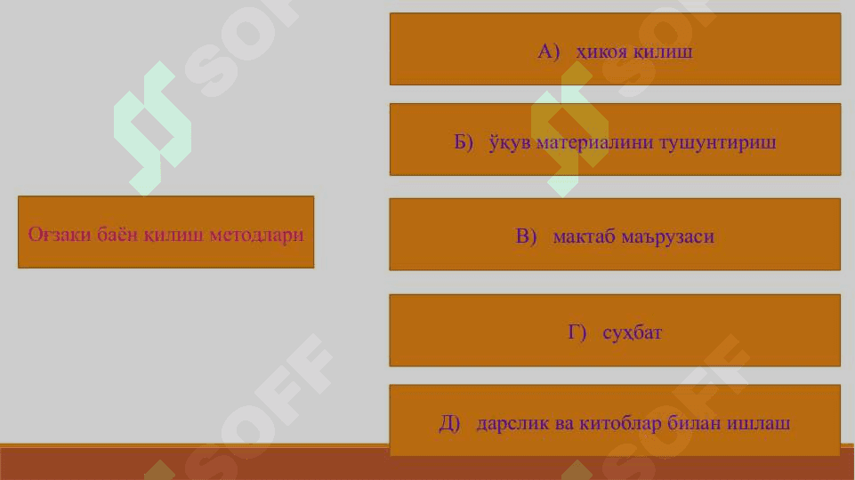Таълим методлари ва воситалари 8