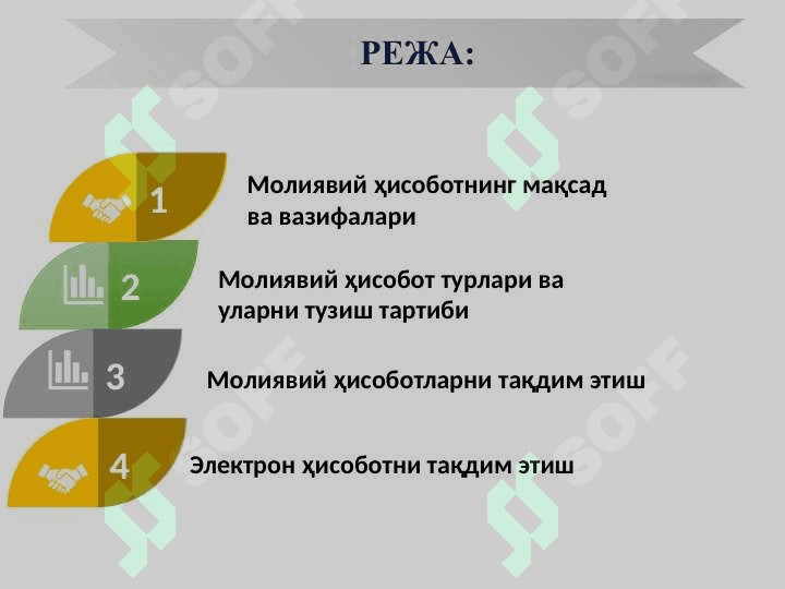 Молиявий ҳисобот шаклларини тўлдириш тартиби ва электрон ҳисоботни тақдим этиш. 2