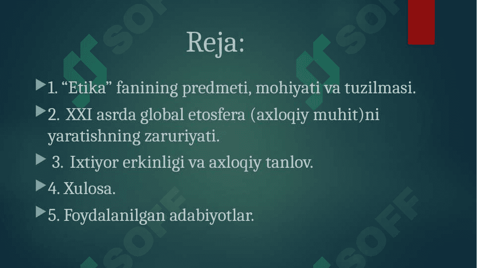 Buyuk mutaffakirlar etika kategoriyalari haqida. 2