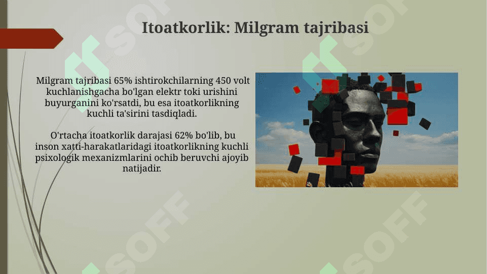 Ijtimoiy ta'sir va manipulatsiya. Psixologik mexonizmlar 5